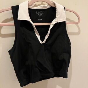 Z supply active top with built in bra